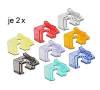 Delock RJ45 Repair Clip Starter Set - Clip de réparation de connecteur de réseau - couleurs assorties (pack de 16)