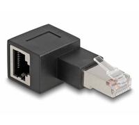 Delock RJ45 réseau informatique Adaptateur [1x RJ45 mâle - 1x RJ45 femelle] noir