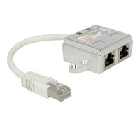 Delock RJ45 réseau informatique Adaptateur CAT 5 [1x RJ45 mâle - 2x RJ45