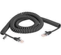 DELOCK RJ45 Spiralkabel Stecker zu Stecker Cat.5e 3m schwarz
