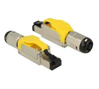 DELOCK RJ45 Stecker feldkonfektionierb. Cat6A Metall gesch.