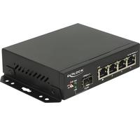 DELOCK RJ45 Switch 4 Port RJ45 + 1x SFP Schacht