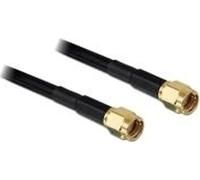 DeLOCK RP-SMA - RP-SMA, 10m, 10m, RP-SMA, RP-SMA, Noir