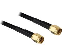 DeLOCK RP-SMA - RP-SMA, 2m, Schwarz, RP-SMA, RP-SMA