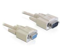 DeLOCK RS-232, 1m câble Série Beige DB-9