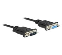 DeLOCK RS-232 Sub-D9 Male to Female Serial Cable 1m