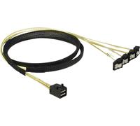 DELOCK SAS-Kabel MiniSAS HD SFF-8643 > 4xSATA 7Pin gew. 1.0m