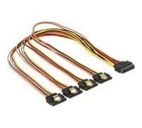 DeLOCK SATA 15 pin power > SATA 15 pin power 4x, Câble