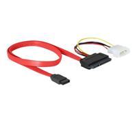 Delock SATA All-in-One cable - Câble SATA - Serial ATA 150/300 - alimentation interne 4 plots, SATA pour combo SATA (F) - 50 cm