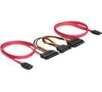 Delock SATA All-in-One cable - Câble SATA - Serial ATA 150/300 - SATA, alimentation SATA pour combo SATA (F) - 50 cm