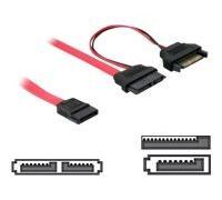 DeLock Adaptateur Slim SATA 13 broches vers SATA 7 broches + alimentation SATA