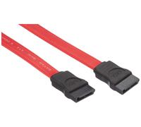 DeLOCK - Câble SATA - Serial ATA 150/300 - SATA (F) pour SATA (F) - 30 cm - connecteur droite - rouge