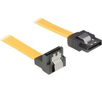Delock SATA 6 Go/s Câble droit coudé vers le bas 70 cm jaune