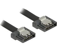 DELOCK SATA-Kabel SATA III -> SATA St/St 0.10m FLEXI schwarz