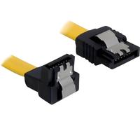 DELOCK SATA-Kabel SATA -> SATA down St/St 0.70m gelb Clip