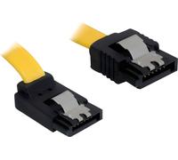 DELOCK SATA-Kabel SATA -> SATA up St/St 0.30m gelb Clips