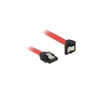 DeLOCK - SATA-Kabel - Serial ATA 150/300/600 - 7-poliges SATA (M) - 7-poliges SATA (M) - 10cm - 90-Grad-Anschluss, verriegelt - Rot (83976)