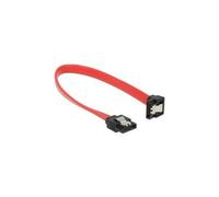 DeLOCK - SATA-Kabel - Serial ATA 150/300/600 - 7-poliges SATA (M) - 7-poliges SATA (M) - 20cm - 90-Grad-Anschluss, verriegelt - Rot (83977)