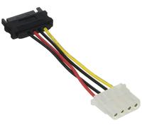 Delock SATA Stromkabel, schwarz/rot, 1er-Pack Schwarz/Rot 1er Pack
