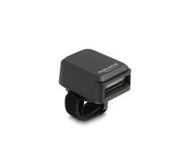 DeLOCK Scanner Code-barres Annulaire 1D/2D CMOS 1280x800 Bluetooth 4.1/2.4GHz & USB, Lecture 100/s, Batterie 380mAh, Chargement sans fil, Noir
