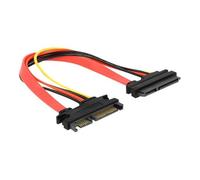 - Câble d'extension SATA - Serial ATA 150/300/600 - combo SATA (M) pour combo SATA (F) - 20 cm