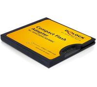 Delock série Adaptateur [1x CompactFlash - 1x port carte SD] noir