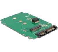 Delock série Adaptateur [1x SATA - 1x Femelle M.2 clé B] vert