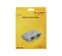 DELOCK Seriell-Hub 4-Port 1x USB -> 4x D-Sub9 extern