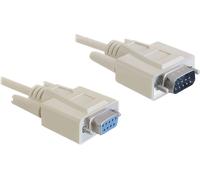 DELOCK Seriell-Verl. D-Sub9 -> D-Sub9 St/Bu 2.00m grau