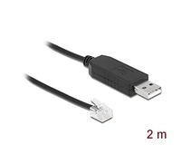 Delock - Serieller Adapter - USB - RS-232 x 1 - Schwarz (66735)