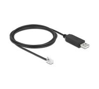 Delock - Serieller Adapter - USB2.0 - RS-232 x 1 - Schwarz (66734)