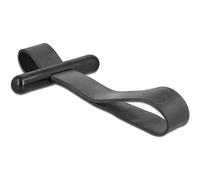 Delock Serre-câbles avec Boucle en Caoutchouc Noir.