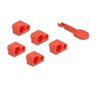 DeLOCK Set de bloqueurs de port pour RJ45 mâle, 10 unités