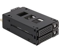 DELOCK Slim Bay Wechselrahmen 2 x2.5 U.2 NVMe SSD 5.25"