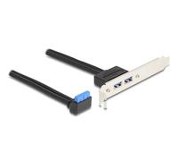 Delock Slotblech 1 x USB 5 Gbps Pfostenbuchse 90° gewinkelt