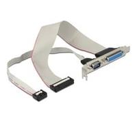DeLOCK "Slotbracket 1x Parallel 1x Serial, Connecteur d''extension"