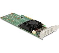 DeLock Carte PCI Express x16 vers 4× NVMe M.2 Key M – Low‑Profile – PCIe 3.0