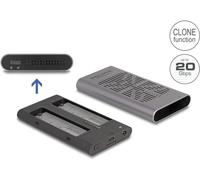 Delock - Speichergehäuse - 20 Gbps, Klonfunktion - M.2 Nvme Carte - Usb-C