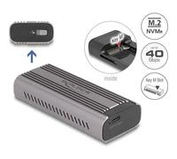 Delock - Speichergehäuse - M.2 - M.2 NVMe Card / PCIe (NVMe) - USB-C - Grau (42029)