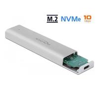 DeLOCK - Speichergehäuse - M.2 NVMe Card - 10GBps - USB 3,2 (Gen 2) - Silber (42634)
