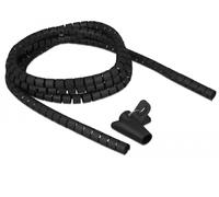 Delock Spiral Hose with Retractable Tool 2.5 m x 15 mm Black