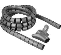 DELOCK Spiralschlauch mit Einziehwerkzeug 2,5m x 30mm grau