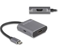 DELOCK Splitter USB Type-C vers 2 x HDMI MST avec USB Type-C