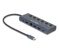 DeLOCK 92000 hub & concentrateur USB Type-C 5000 Mbit/s Bleu