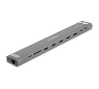 DeLOCK Station d'accueil USB-C 3.2 Gen 1 87895 : 4x USB-A, 1x USB-C, HDMI 4K 60Hz, Gb LAN, Lecteur Cartes SD/MicroSD, PD 3.0 85W