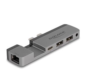 DeLOCK Station d'accueil pour MacBook Pro / MacBook Air Thunderbolt 4 avec résolution 5K / 100 W PD / 10 Gbps Hub / LAN / Audio