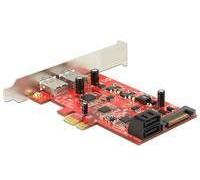 Delock - Stockage / contrôleur USB 3.0 - USB 3.0 / SATA 6Gb/s - profil bas - PCIe 2.0 x1