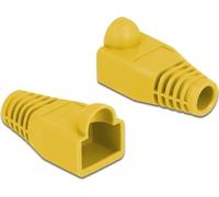 Delock Strain relief for RJ45 plug - Protection contre le pliage du câble réseau - jaune (pack de 20) (86723)
