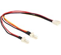 DELOCK Stromkabel 3pin -> 2x 3pin Bu/St 0.22m