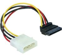 DELOCK Stromkabel SATA 15Pin down -> Molex 4Pin Bu/St intern